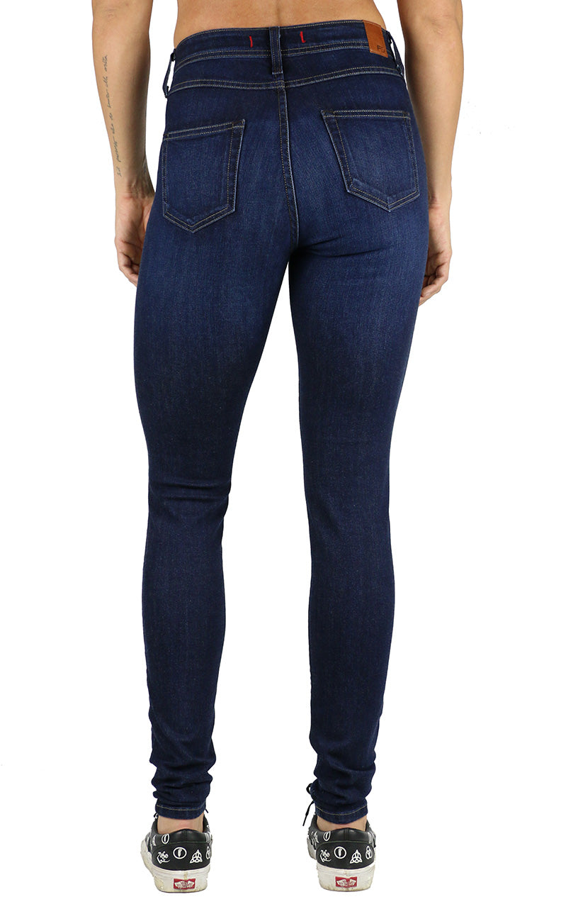 Clara Long Inseam Super High Rise Skinny Dark Wash